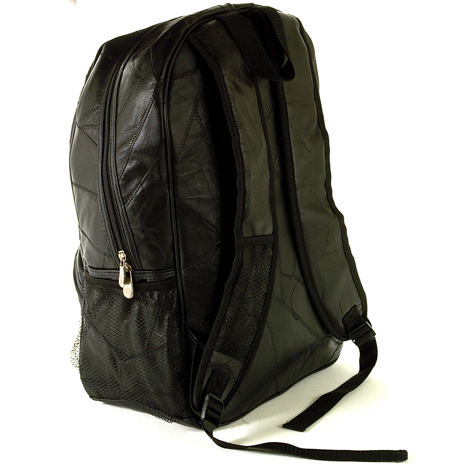 Laptop Backpack Patchwork Leather 15" Computer Case Travel Organizer